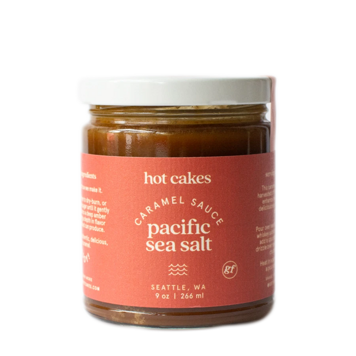 Hot Cakes - Pacific Coast Sea Salt Caramel Sauce, 9oz (266ml) Jar