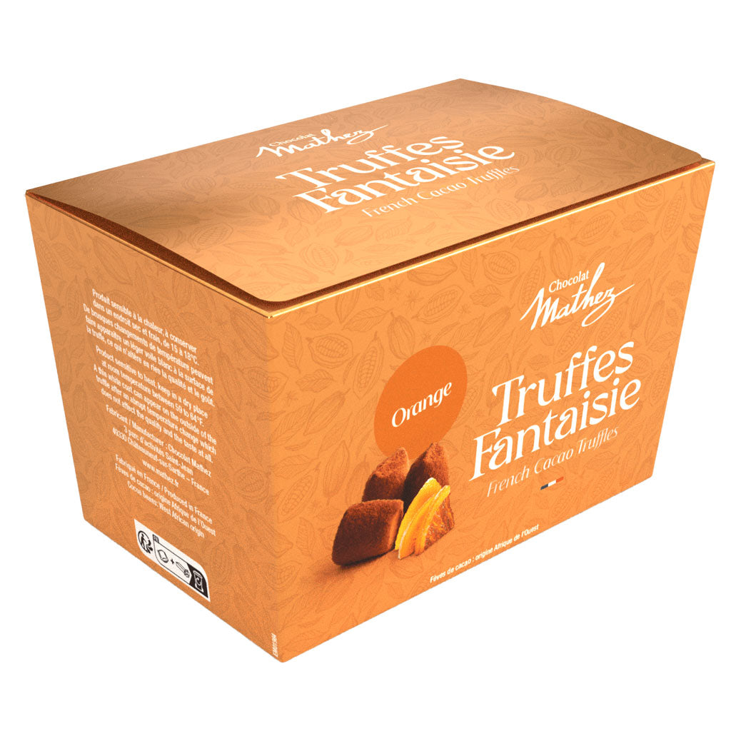 Mathez - Orange Chocolate Truffles, 250g (8.8oz) Box - myPanier