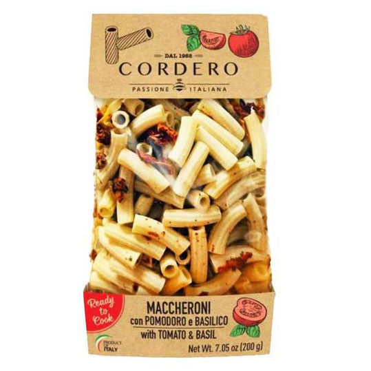 Cordero - Maccheroni with Tomato & Basil, 7oz (200g)