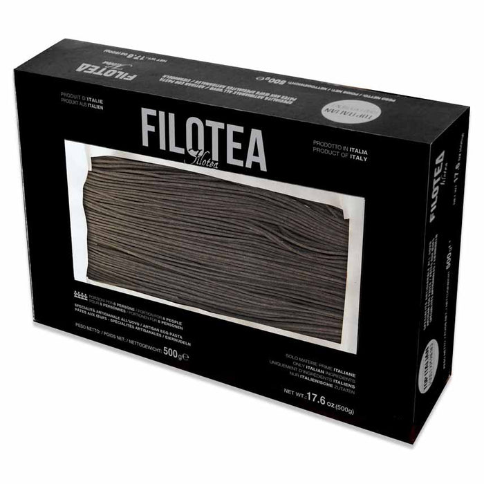 Filotea Egg Squid Ink Linguine, 1.1lb (500g)