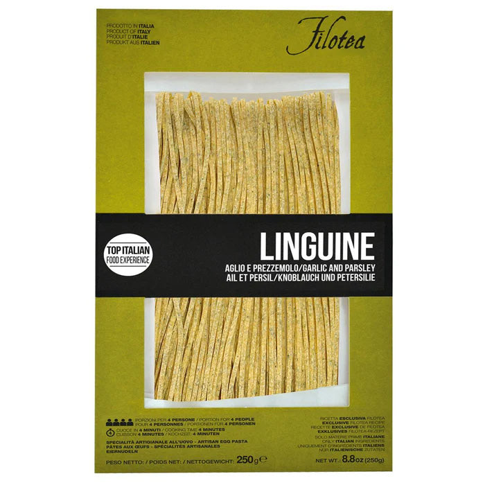 Filotea Garlic & Parsley Linguine Egg Pasta, 8.8oz (250g)