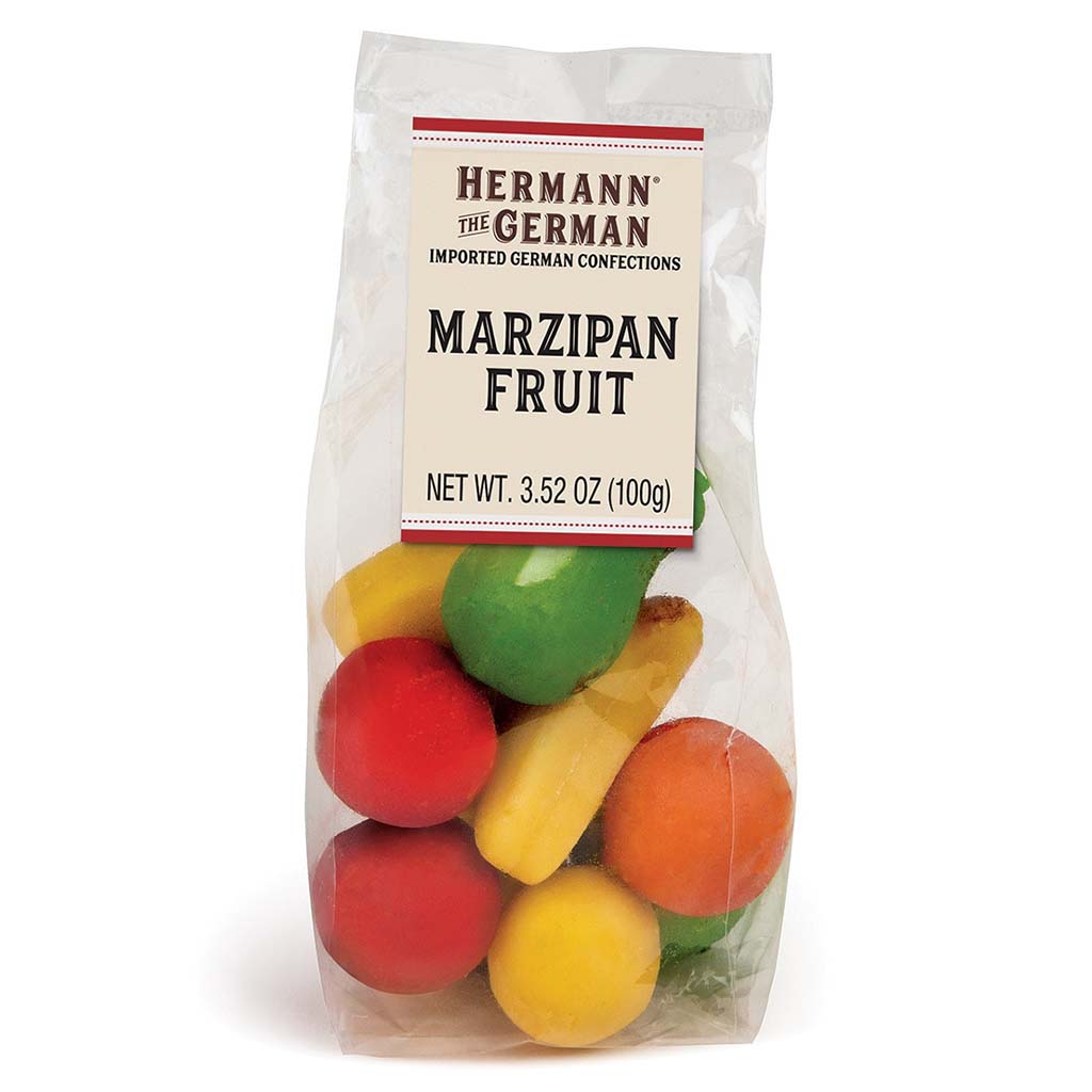 Hermann the German 10pc Marzipan Fruit, 3.5oz (100g) Bag - myPanier