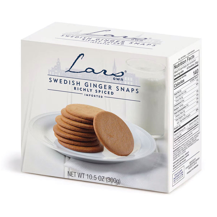 Lars Own - Biscuits suédois au gingembre et au gingembre entièrement naturels, 10,6 oz (300 g)