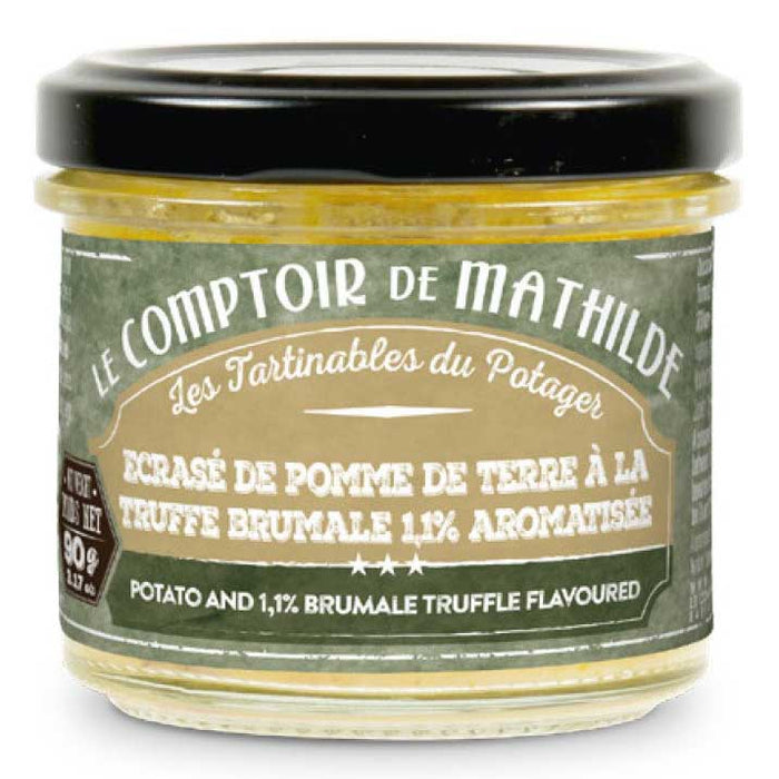 Mathilde - Broyage de pommes de terre Brumale truffées 1,1%, pot de 3,17 oz (90 g)