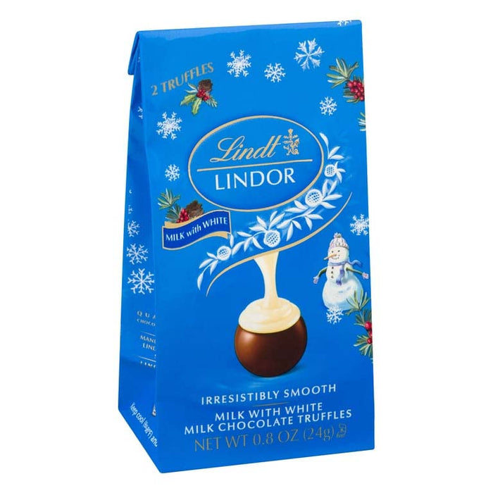 Lindt Milk & White Chocolate Truffles Snowman, 8.5oz (240g) Bag - myPanier