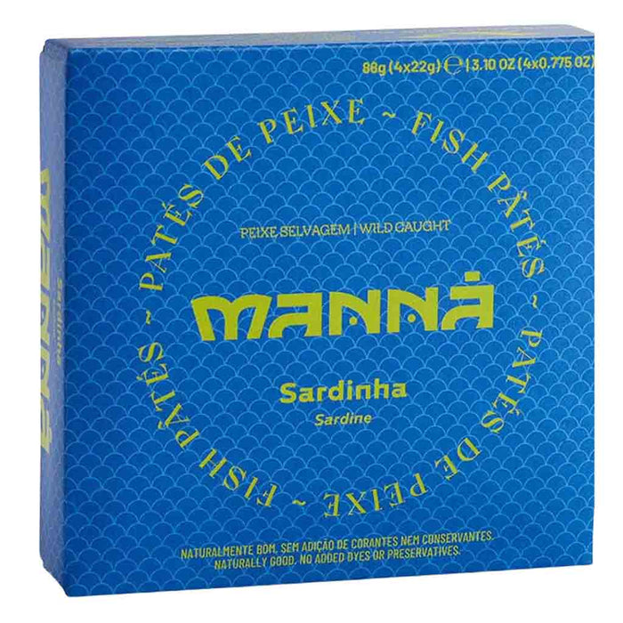 Manna Sardine Paté, 4 x 0.77oz (88g)