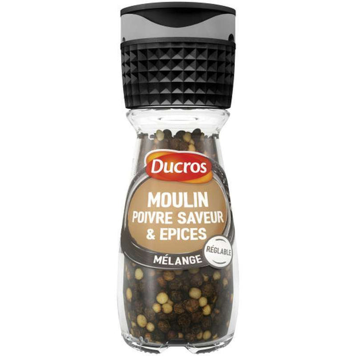 Ducros - Pepper & Spice Flavors, 30g (1oz) Mill