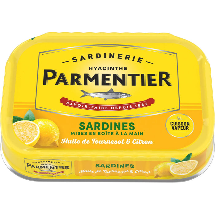 Parmentier - Sardines in Sunflower Oil and Lemon, 135g (4.7oz)