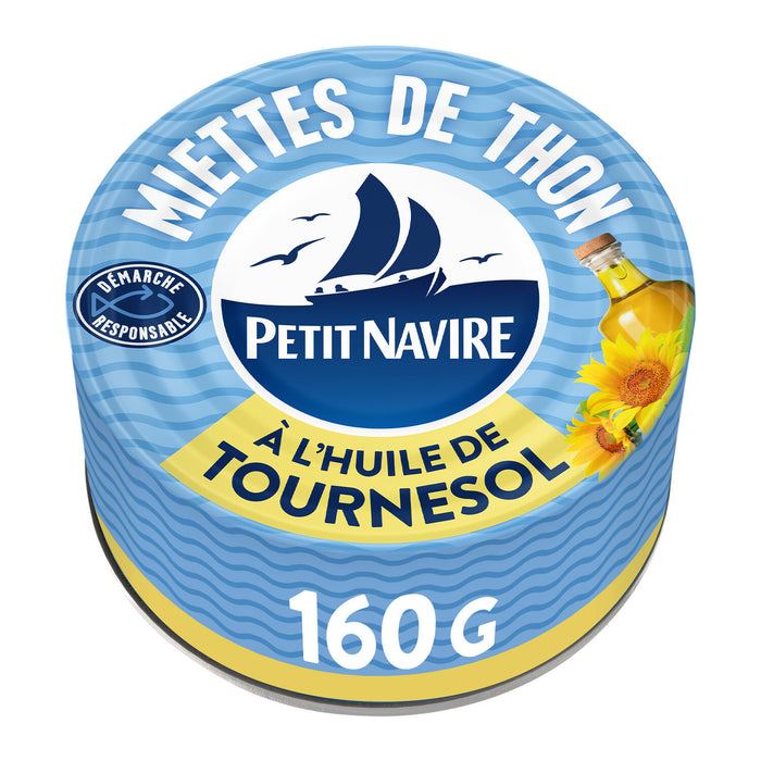 Petit Navire - Tuna Crumbs with Sunflower Oil, 160g (5.6oz)