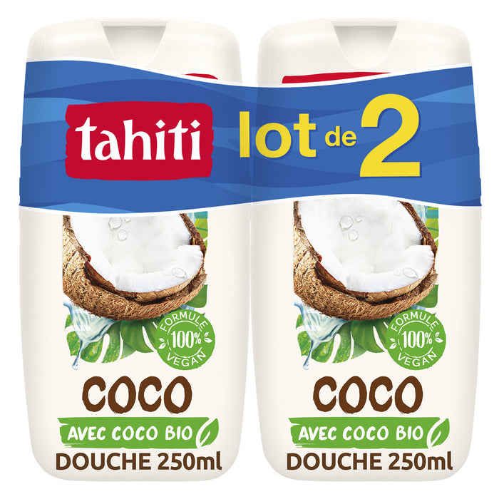 Tahiti Shower Gel - Coconut 250ml (Two-Pack)