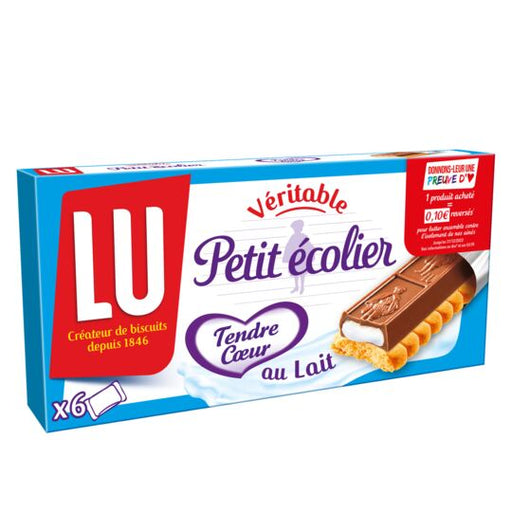 LU Petit Ecolier with Milk Tender Heart x 6, 120g (4.3oz) - myPanier