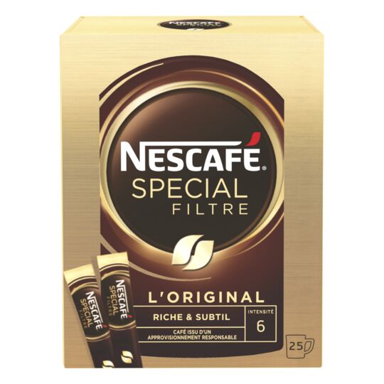 NESCAFÉ Espresso Original, Café Soluble 100% pur Arabica, 25x1,8g - 45 g