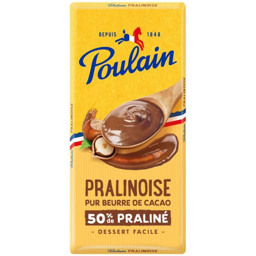 Chocolat fin & gourmand au lait Français sans sucres ajoutés, Poulain (100  g)