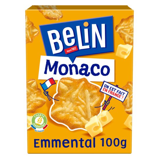 Crackers Monaco Emmental 100g - BELIN - Le Goudalier