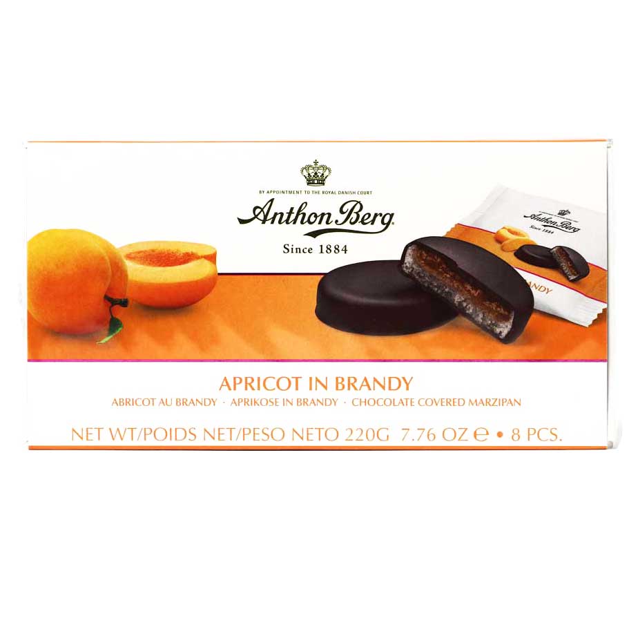 Anthon Berg - Apricot in Brandy Chocolate Marzipan, 7.6oz - myPanier