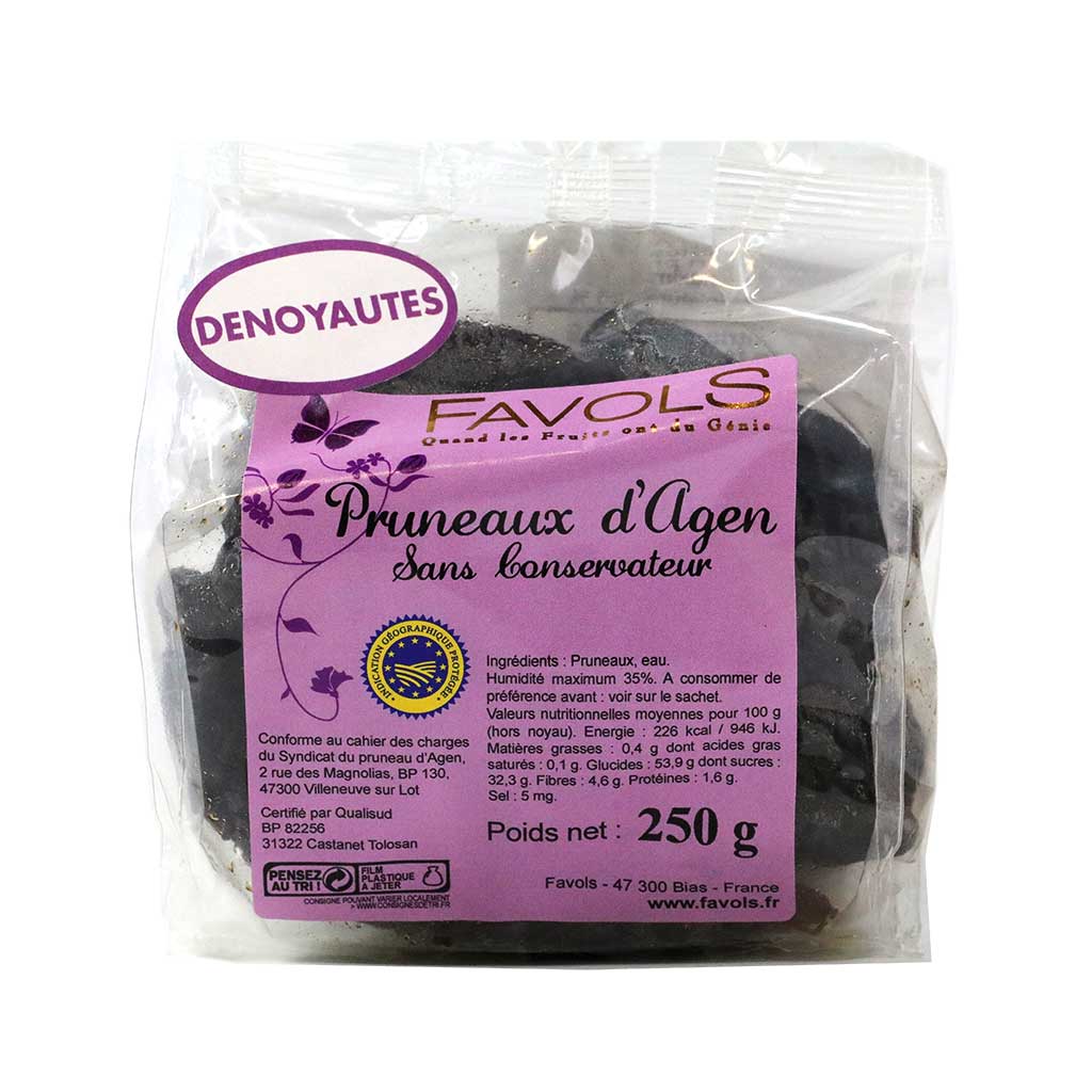 Agen Pitted Prunes Pruneaux d'Agen by Favols, 8.8 oz (250 g) – Truly Foodie