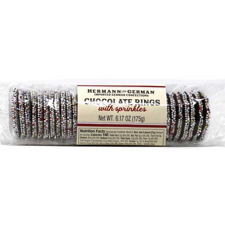 Hermann the German - Nonpareil Chocolate Rings, 175g (6.17oz) - myPanier