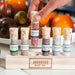 Jacobsen Salt - 6 Vial Infused Sea Salt, Wooden Stand Gift Set - myPanier