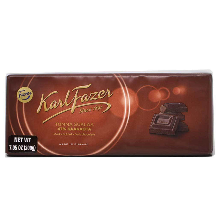 Karl Fazer - 47% Dark Chocolate Bar, 200g - myPanier