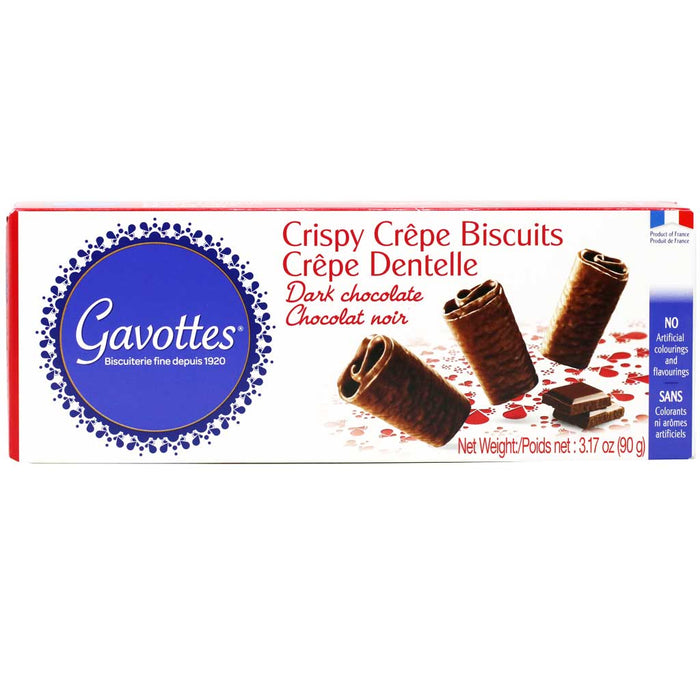 Boite Distributrice - Crêpes Dentelle Chocolat Noir - Biscuiterie Loc Maria