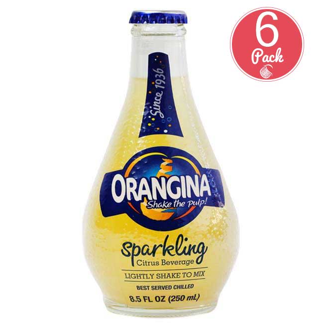 Orangina - Boisson pétillante aux agrumes, bouteille en verre de