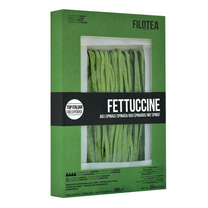 Spinach Fettuccine Pasta by Filotea, 250g (8.8oz) Box - myPanier