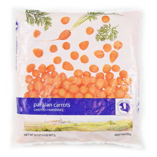 Carottes parisiennes surgelées, 2 lb